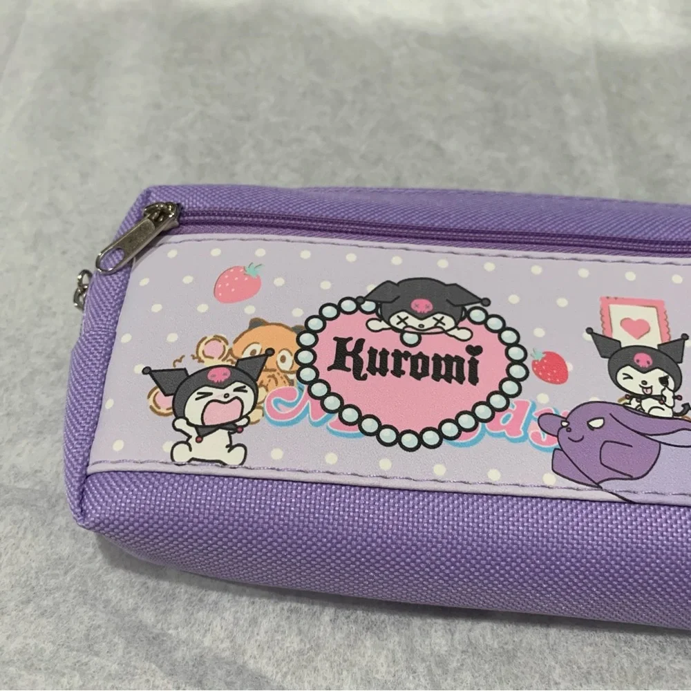 Kuromi Double Pocket Zip Pencil Pouch
